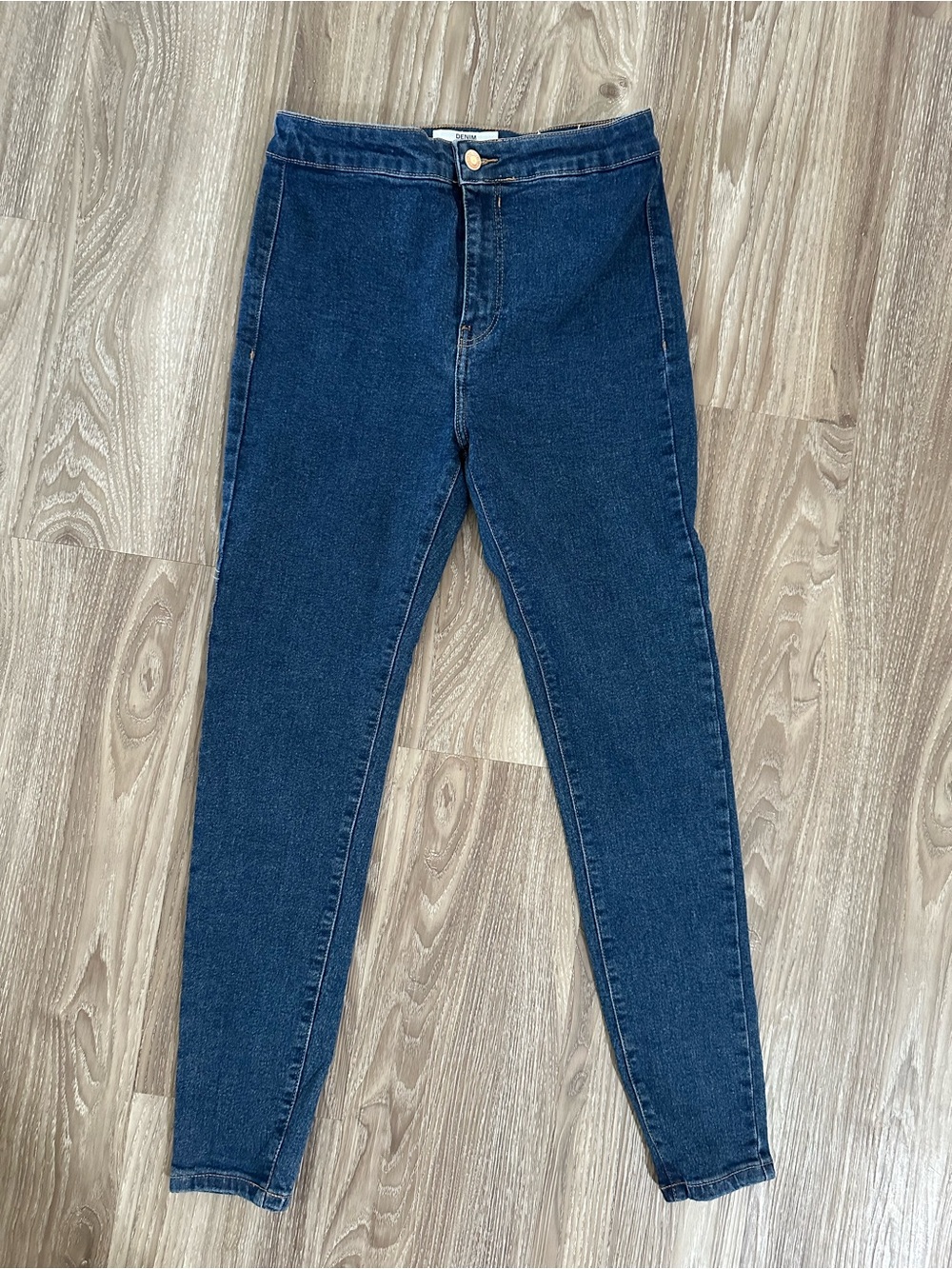 Bershka High Rise Denim Stretchy Jeggings